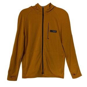 Coalatree Jacket Mens XS Yellow Hooded Full Zip Fleece Hiking Outdoor